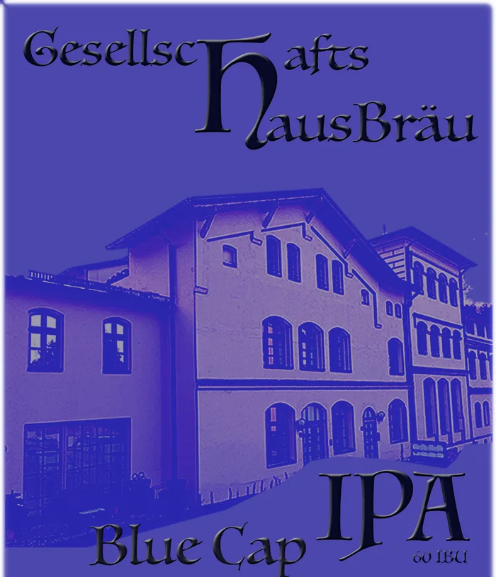 Etikett des Blue Cap IPA
