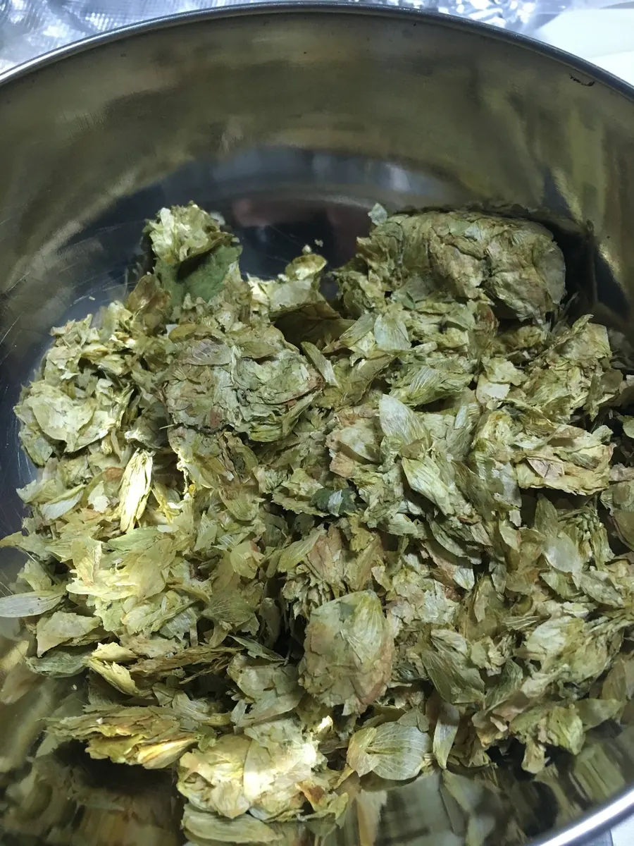 Hopfendolden im Sudkessel